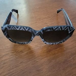MISSONI black/gray chevron sunglasses